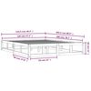 vidaXL Estructura de cama madera maciza negra 120x200 cm