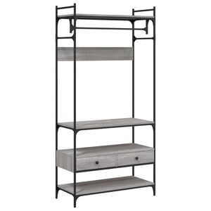 vidaXL Armario cajones madera ingenier&iacute;a gris Sonoma 89x39x184,5 cm
