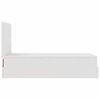vidaXL Estructura cama otomana colchón cuero sintético blanco 80x200cm