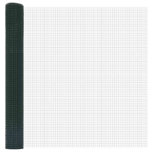 vidaXL Cerca de Alambre Soldado Verde 1.2 x 10 m Acero