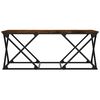 vidaXL Mesa de centro madera de ingenier&iacute;a roble ahumado 100x49x40 cm
