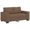 vidaXL Sof&aacute; de 2 plazas marr&oacute;n, 160x77x82 cm, tela