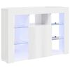 vidaXL Armario LED para TV de Esquina Brillante 100x40x68cm