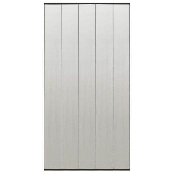 vidaXL Mosquitera para puerta 5 pzas cortina de malla negro 120x240 cm