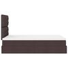vidaXL Estructura de cama otomana colch&oacute;n tela marr&oacute;n oscuro 120x190cm