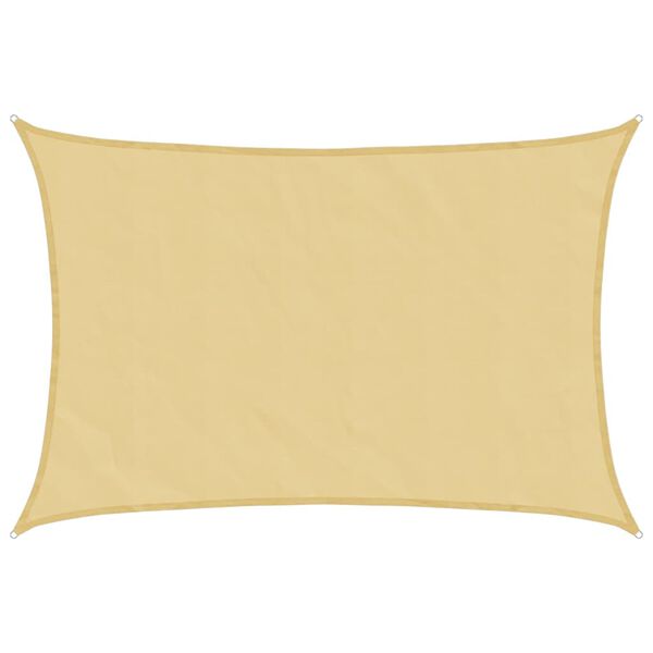 vidaXL Toldo de vela poli&eacute;ster oxford 100% arena 2,5x2 m