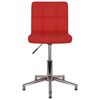 vidaXL Silla de comedor giratoria de cuero sint&eacute;tico rojo vino tinto
