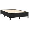 vidaXL Cama box spring con colch&oacute;n terciopelo negro 120x190 cm