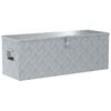 vidaXL Caja de aluminio 110,5x38,5x40 cm plateada