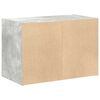 vidaXL Armario con 2 cajones gris cemento 60x31x40cm madera ingeniería