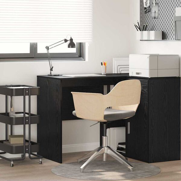 vidaXL Escritorio Roble Negro 102 x 50 x 75 cm Madera de ingenier&iacute;a