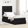 vidaXL Cama con almacenamiento y LED Negro 90 x 190 cm Terciopelo