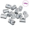 vidaXL Tuercas de barril 3462 pcs Plateado M6 x 13 mm Metal