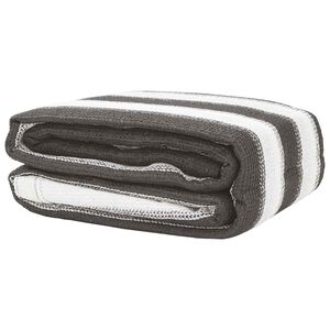 vidaXL Alfombra de tienda campa&ntilde;a HDPE antracita y blanco 400x800 cm