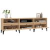 vidaXL Mueble de TV madera contrachapada roble Sonoma 150x30x44,5 cm