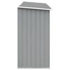 vidaXL Casetilla para le&ntilde;a acero galvanizado gris 330x84x152 cm