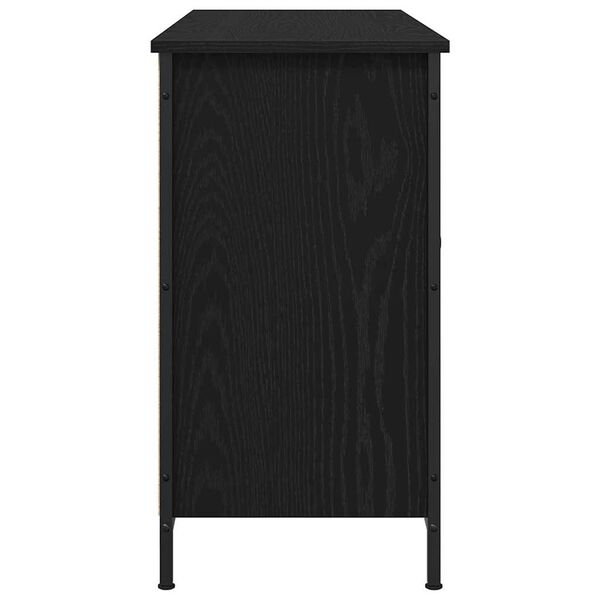 vidaXL Conjunto de mueble de TV Roble Negro 101 x 35 x 65 cm