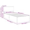 vidaXL Estructura de cama Negro 100 x 200 cm Madera de ingenier&iacute;a