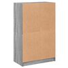 vidaXL Aparador alto con puertas madera gris Sonoma 68x37x109 cm