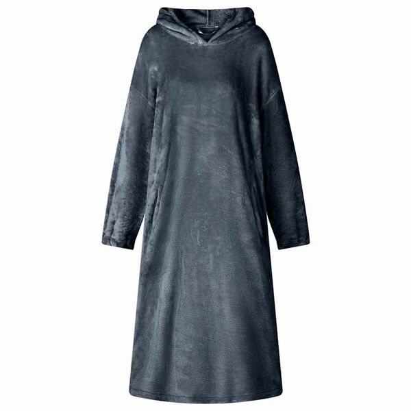 vidaXL Sudadera manta Azul marino m Franela