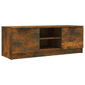 vidaXL Mueble de TV madera contrachapada roble ahumado 102x35x36,5 cm