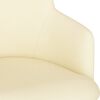 vidaXL Sillas de comedor 2 unidades tela color crema