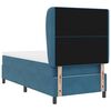 vidaXL Cama tipo Box Spring Azul Oscuro 200 x 80 cm Poli&eacute;ster