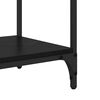 vidaXL Mesa Consola con caj&oacute;n Roble Negro 100 x 34,5 x 75 cm