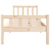 vidaXL Estructura de cama individual peque&ntilde;a sin colch&oacute;n madera maciza