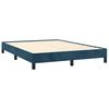 vidaXL Estructura de cama sin colch&oacute;n terciopelo azul oscuro 140x200cm