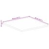 vidaXL Tablero de mesa cuadrado madera maciza de mango 50x50x2,5 cm