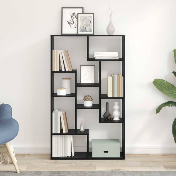 vidaXL Librer&iacute;a Roble Negro 72 x 20 x 102,5 cm Madera de ingenier&iacute;a