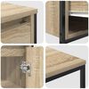 vidaXL Juego de muebles de ba&ntilde;o con caj&oacute;n 3 pcs Roble Sonoma y Negro