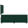 vidaXL Cama box spring con colch&oacute;n terciopelo verde oscuro 120x190 cm