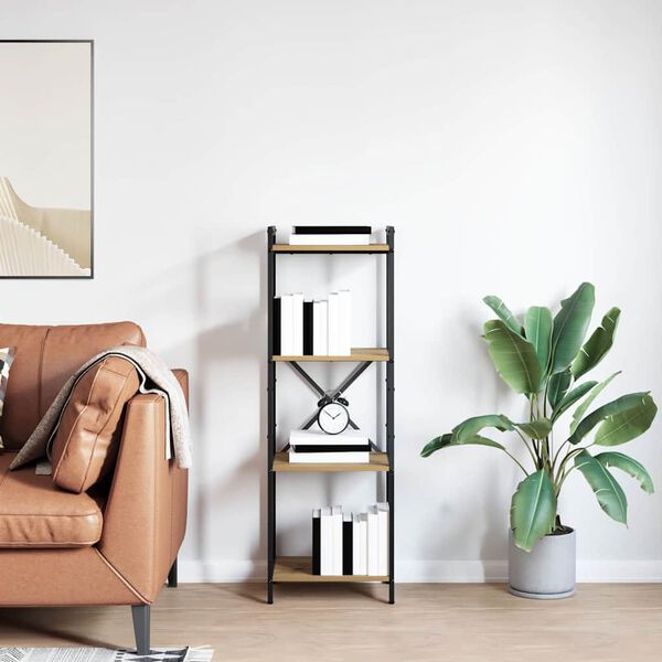 vidaXL Estante de libros Roble artesanal 40 x 30 x 119 cm