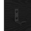vidaXL Perchero de pared con estante Roble Negro 90 x 10 x 50 cm