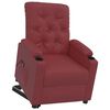 vidaXL Sill&oacute;n elevable cuero sint&eacute;tico rojo tinto