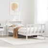vidaXL Estructura de cama sin colch&oacute;n madera de pino blanca 90x200 cm
