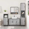 vidaXL Set de muebles de baño 2 pzas madera contrachapada gris sonoma