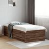 vidaXL Estructura de cama madera de ingenier&iacute;a marr&oacute;n roble 90x190 cm