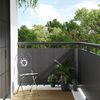 vidaXL Toldo para balc&oacute;n rat&aacute;n sint&eacute;tico gris antracita 1000x80 cm