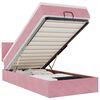vidaXL Estructura de cama otomana colch&oacute;n terciopelo rosa 100x200cm