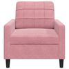 vidaXL Sill&oacute;n de terciopelo rosa 60 cm