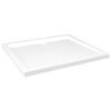 vidaXL Plato de ducha rectangular blanco ABS 80x90 cm