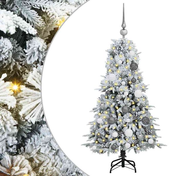 vidaXL &Aacute;rbol de Navidad artificial con ramas articuladas 120 cm