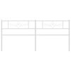 vidaXL Cabecero de metal blanco 180 cm