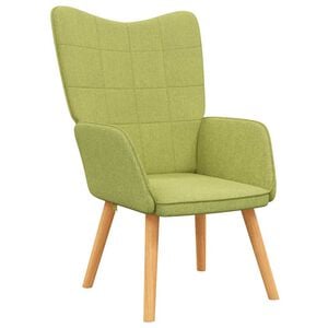 vidaXL Sill&oacute;n de relax de tela verde