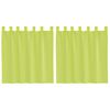 vidaXL Cortinas de gasa con trabillas 2 uds. verde manzana