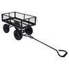 vidaXL Carrito de mano de jard&iacute;n negro 250 kg