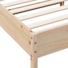 vidaXL Estructura de cama sin colch&oacute;n madera de pino blanca 140x200 cm
